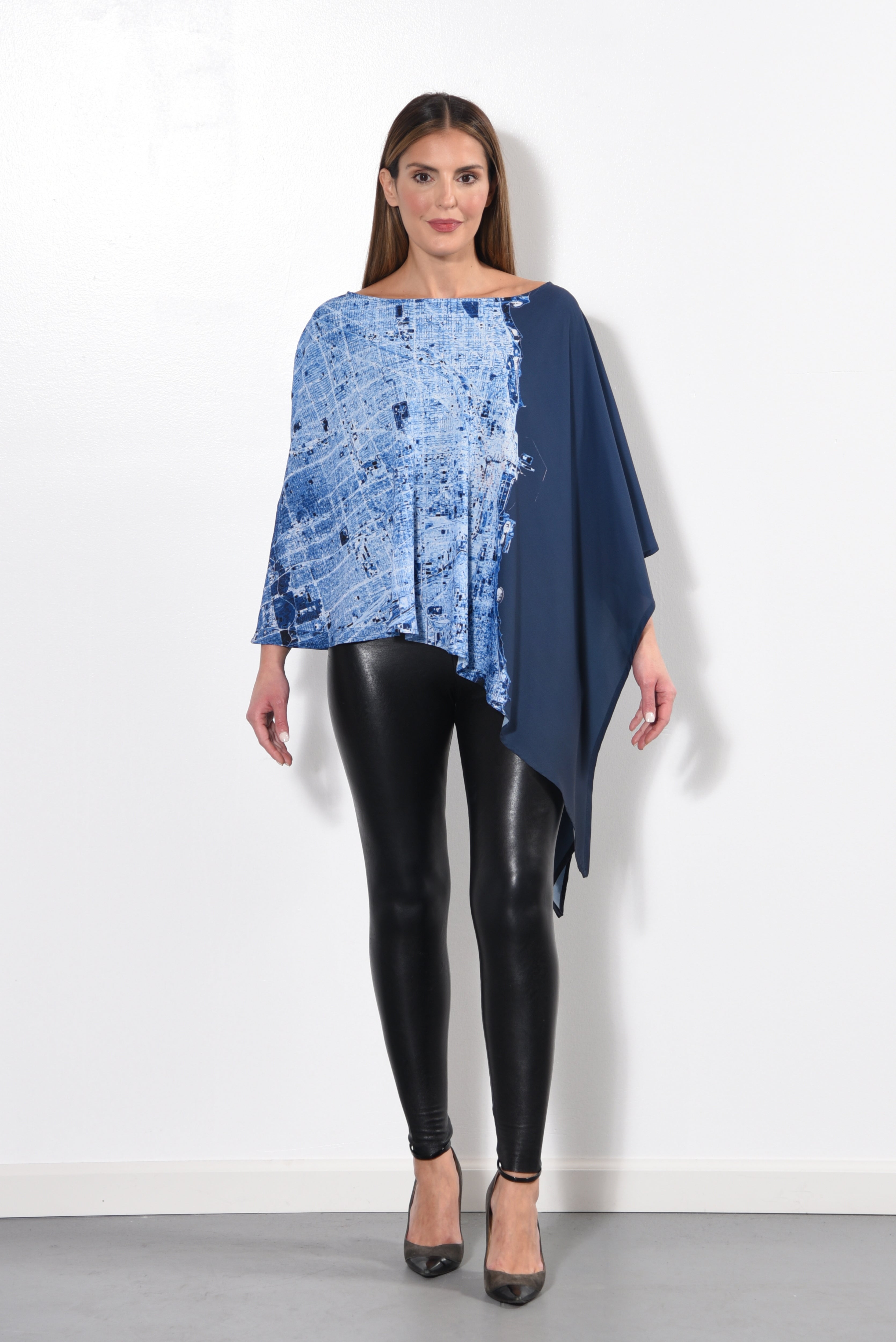 CHICAGO AERIAL VIEW PONCHO (NON-REVERSIBLE)