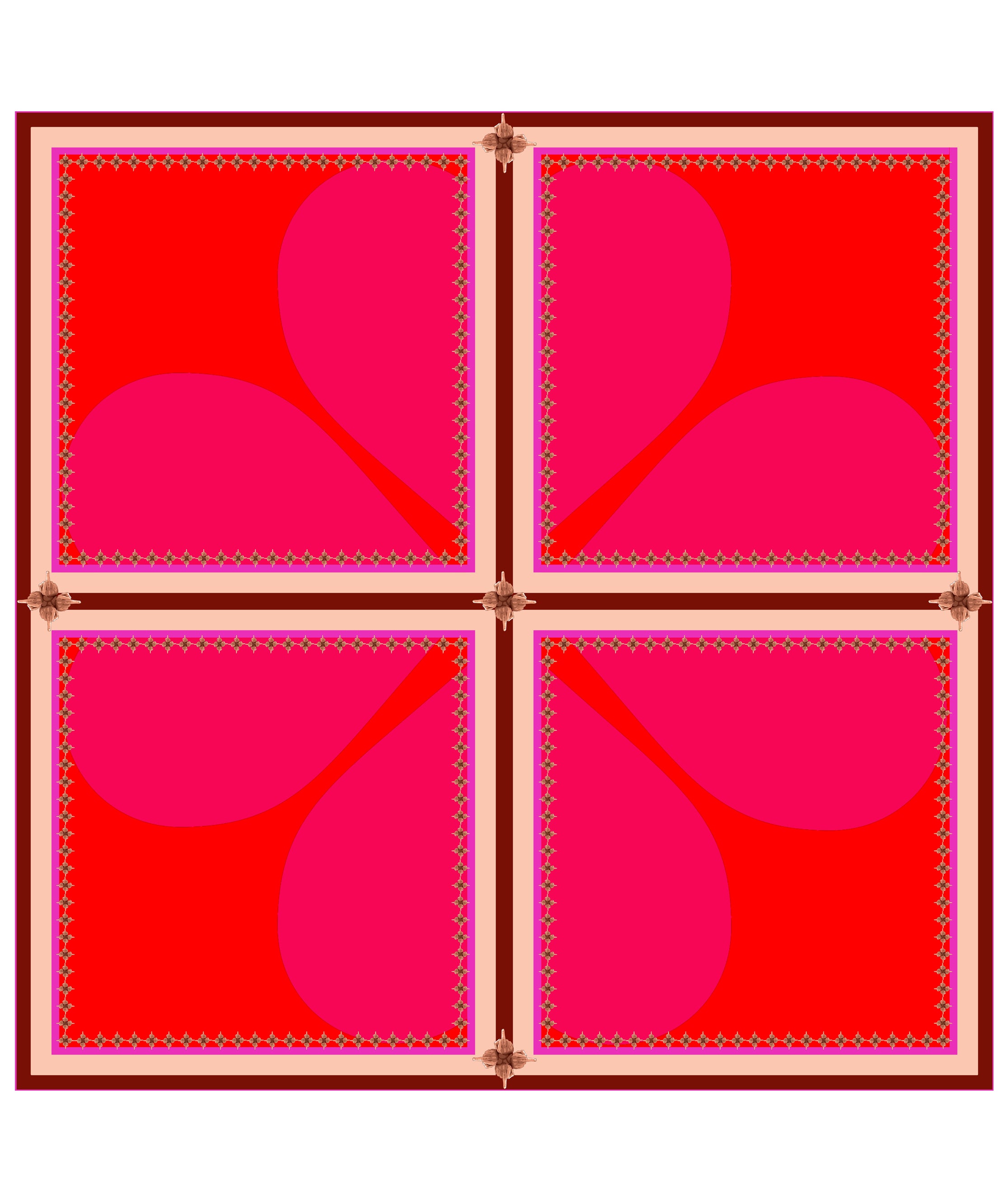 THE 'ART OF HEART' SILK SCARF