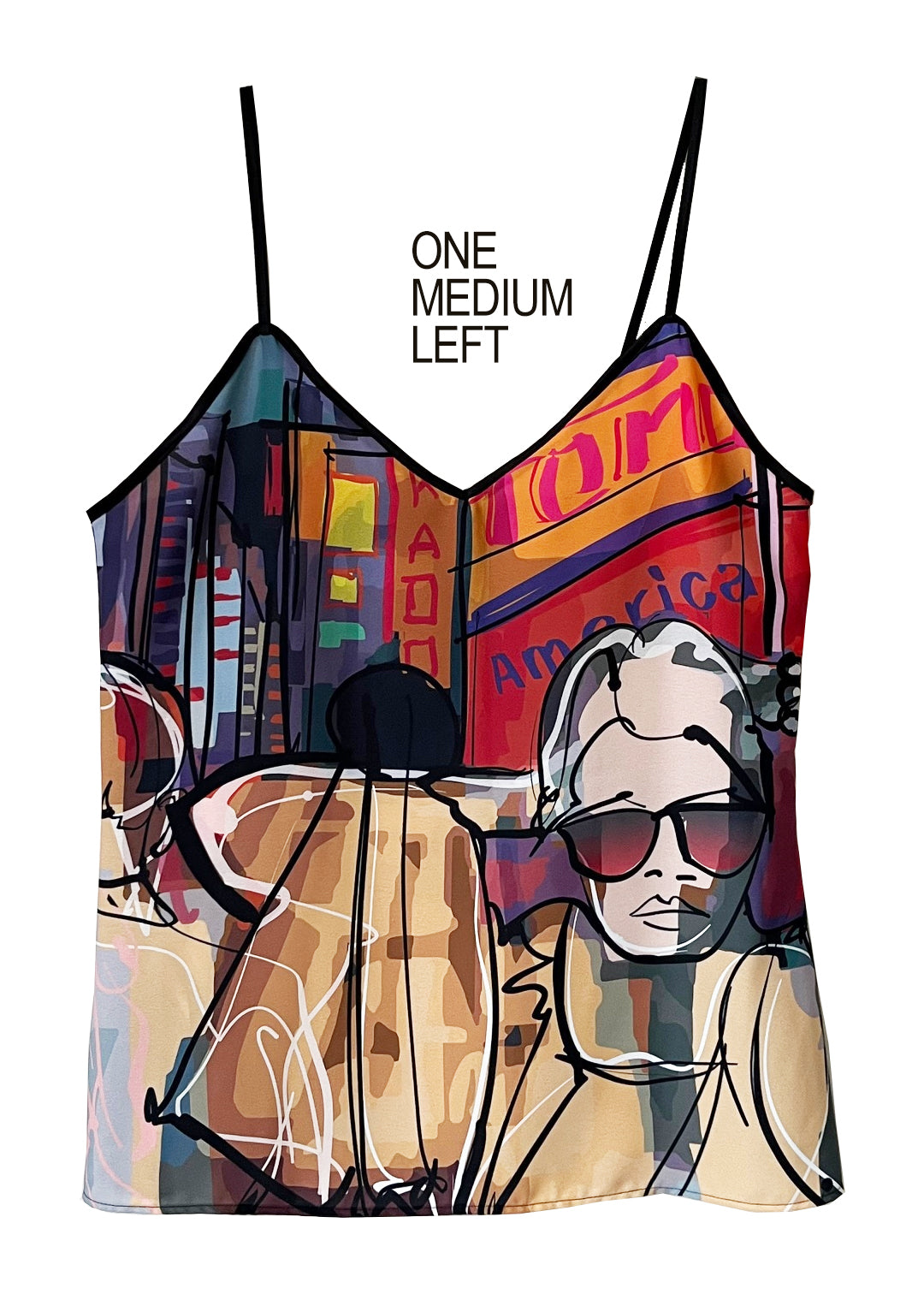 NYC TIMES SQUARE CAMISOLE - 1X MEDIUM LEFT