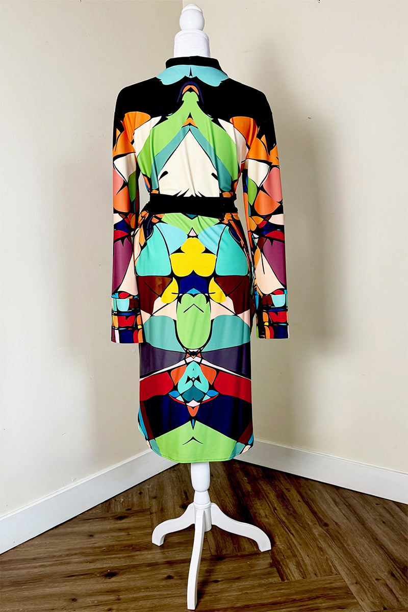 NYC 'URBAN TAPESTRY' WRAP DRESS