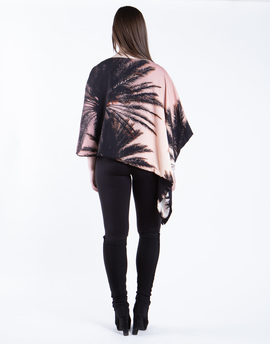 LOS ANGELES REVERSIBLE PONCHO