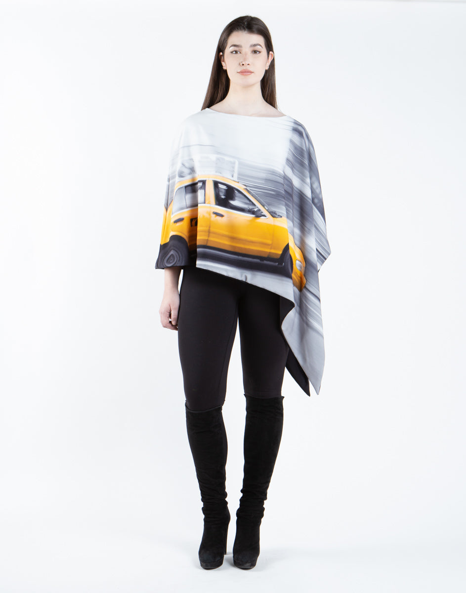 NEW YORK CITY REVERSIBLE PONCHO